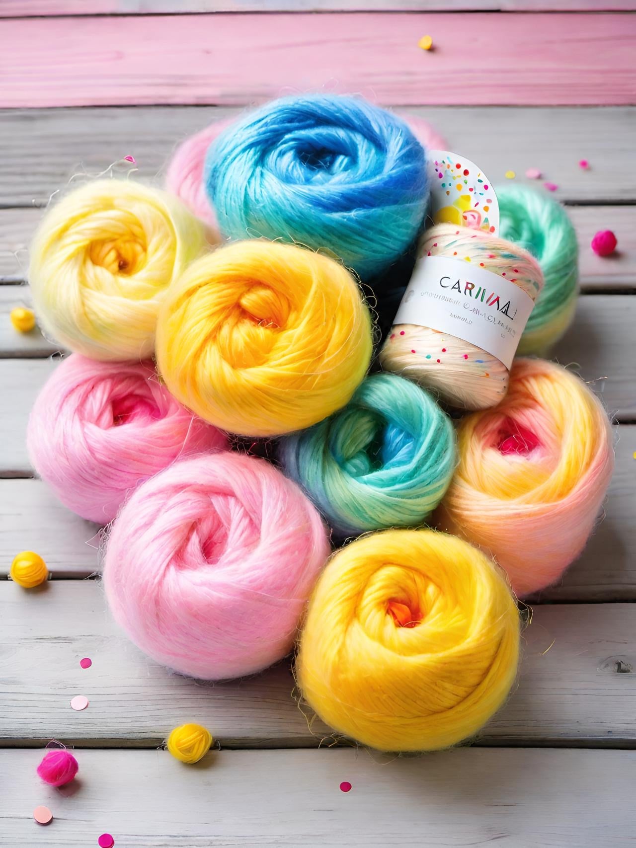 Confetticorn Colourway Yarn Dyeing Recipe by Muffs Merino