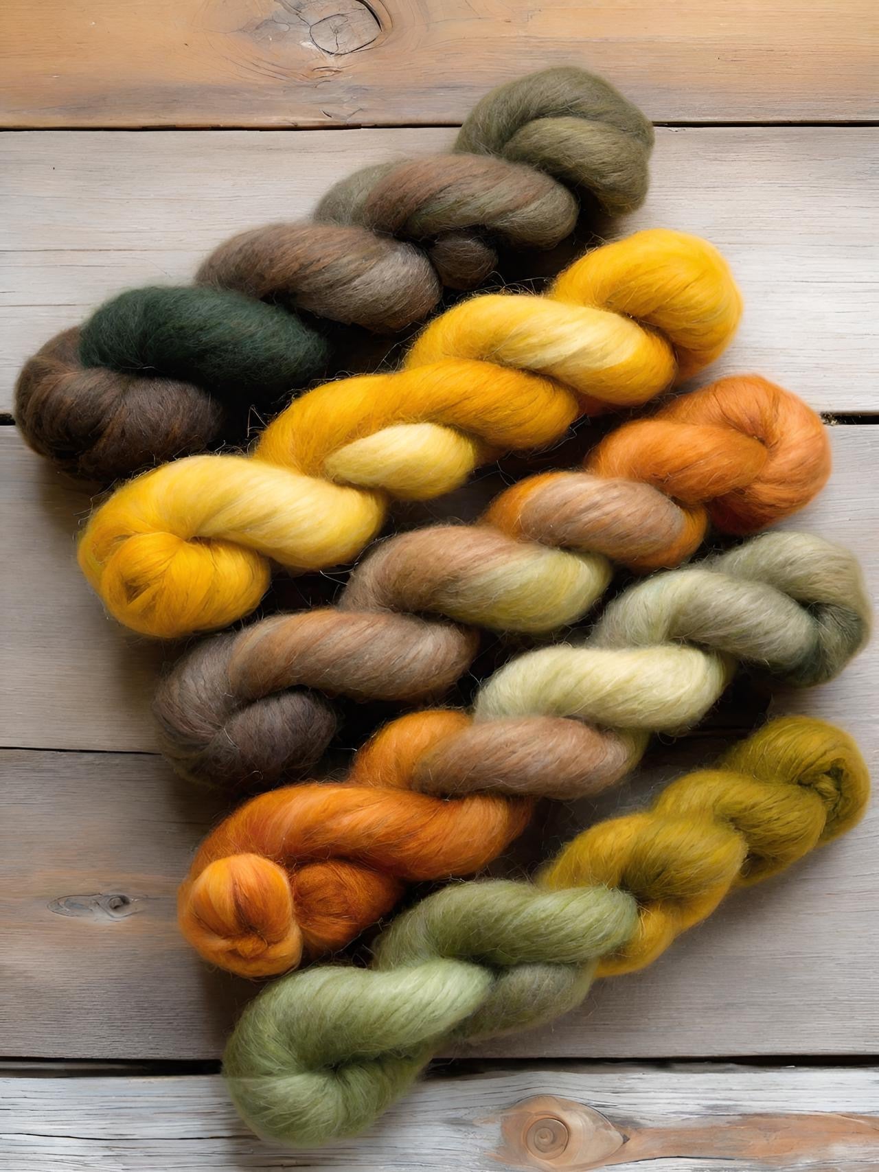 Nullarbor Plain Colourway Recipe for Landscape Acid Dyes by Muffs Merino