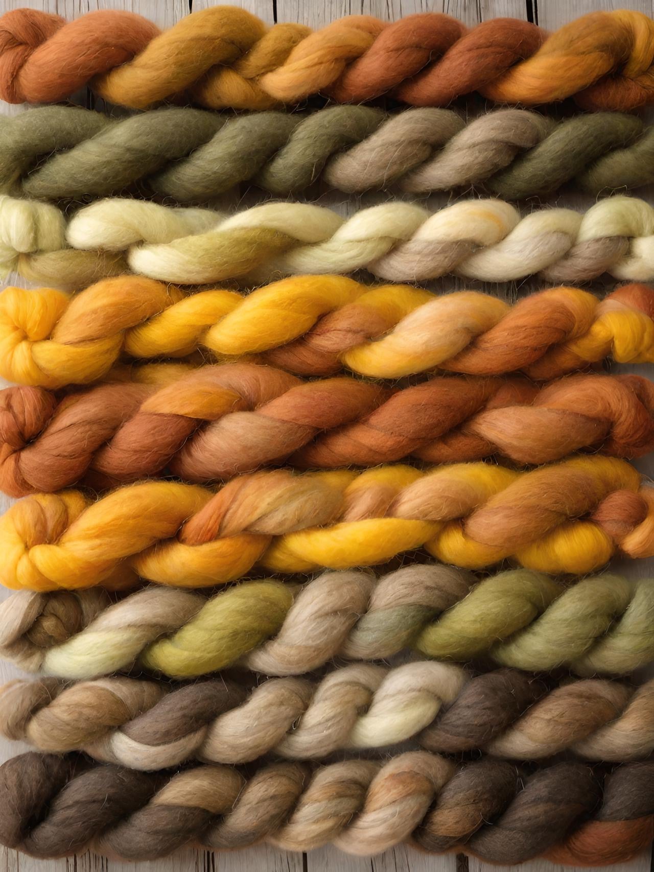 Nullarbor Plain Colourway Recipe for Landscape Acid Dyes by Muffs Merino