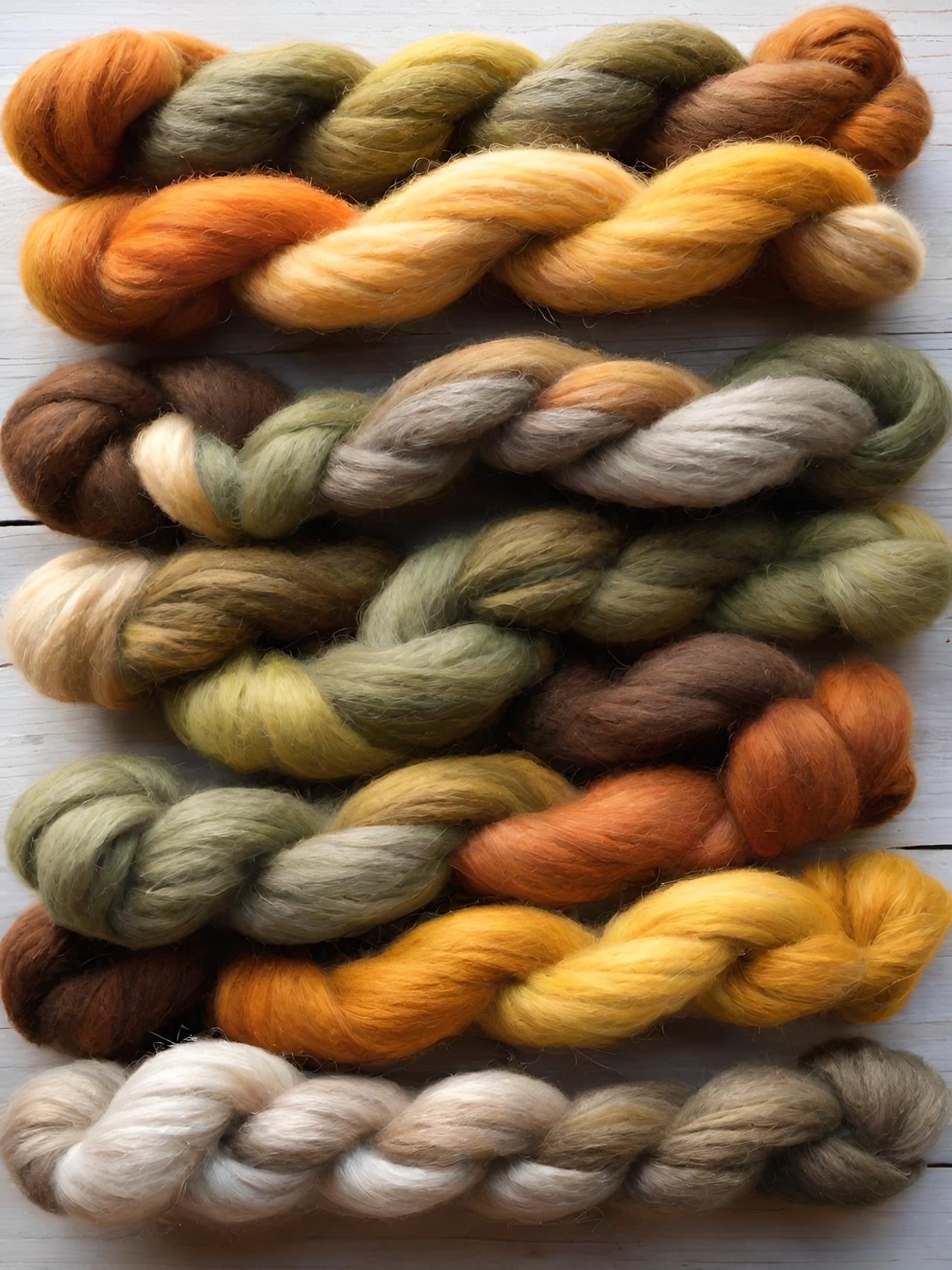 Nullarbor Plain Colourway Recipe for Landscape Acid Dyes by Muffs Merino