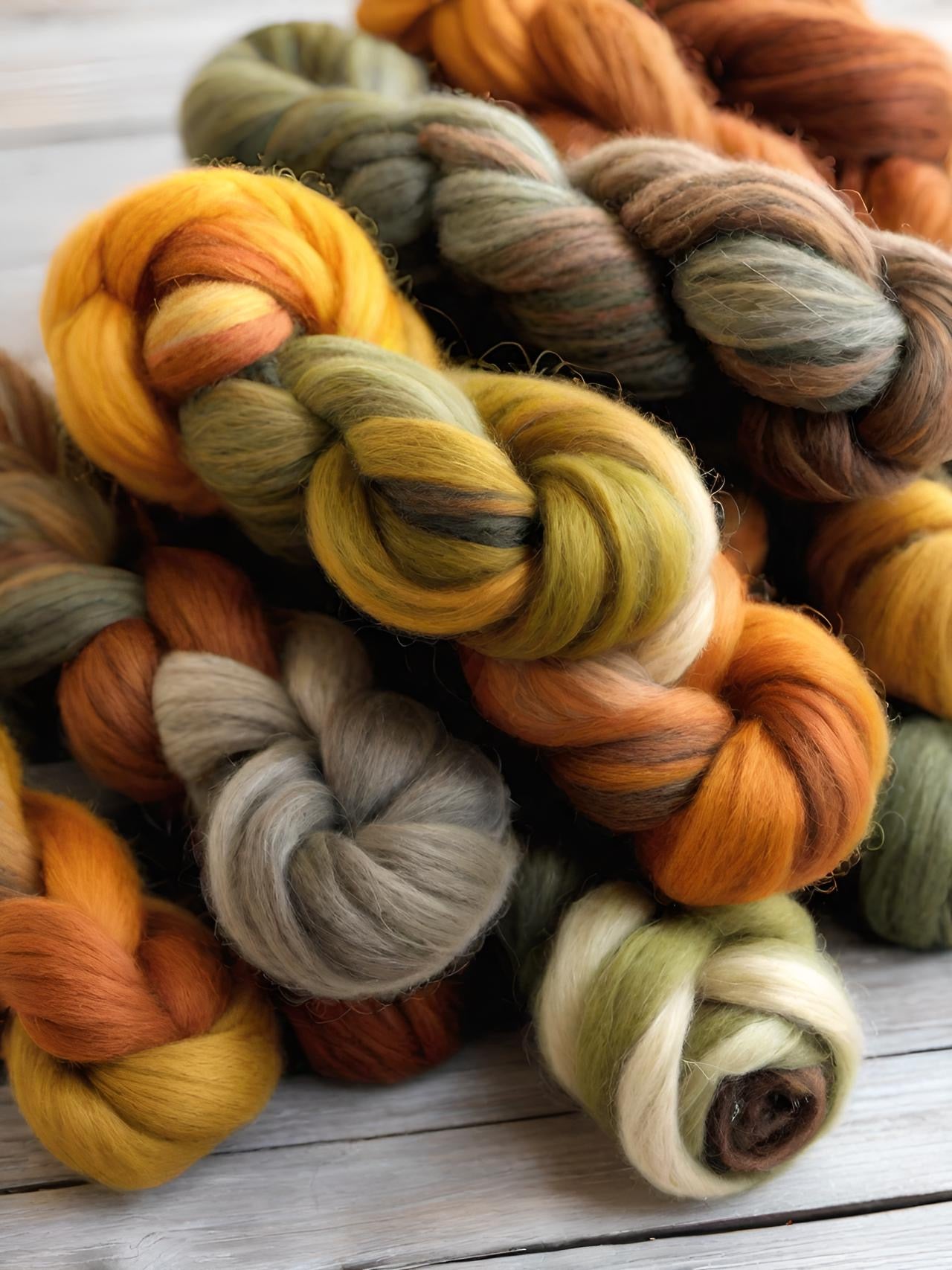 Nullarbor Plain Colourway Recipe for Landscape Acid Dyes by Muffs Merino