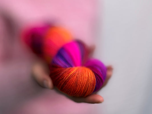 Neon Harvest Colourway by Muffs Merino