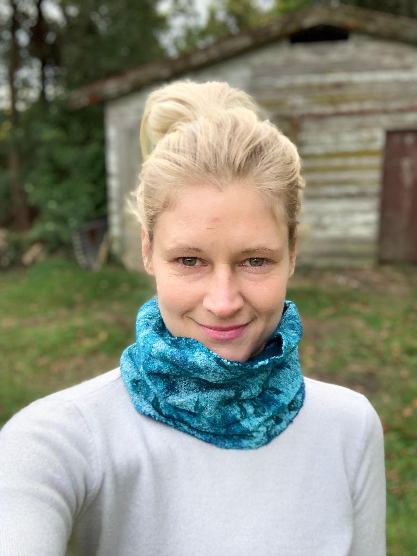 Wet Felting Nuno Scarf Template Free | XS to XL | Large Format Printing Cut Out Pattern | Watch on YouTube | Cowl Tube Scarf