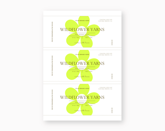 100g and 20g Yarn Shop Labels Customisable Canva Template by the Palette Parlour