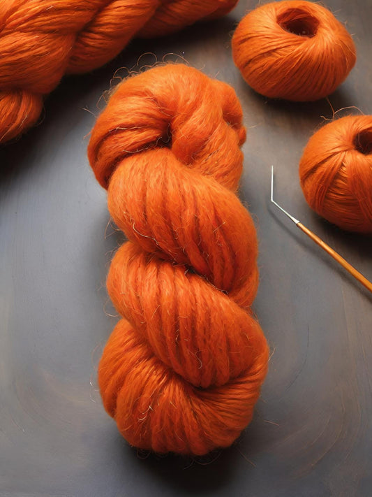 Blazing Orange Recipe 8 Shades | Dharma Acid Dye | Digital Colour Palette | 1% Solution & Instructions | Learn to Dye Yarn Wool Silk