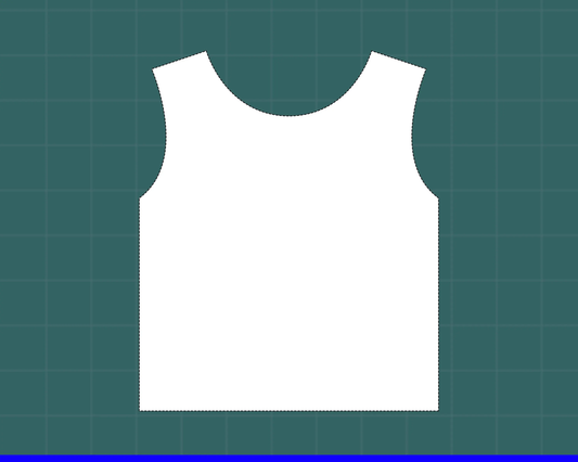 Wet Felting Vest Crop Top Resist Template | Woman XS to XL | Large Format Printing Cut Out Pattern | Watch on YouTube | Clothing | Tank Top