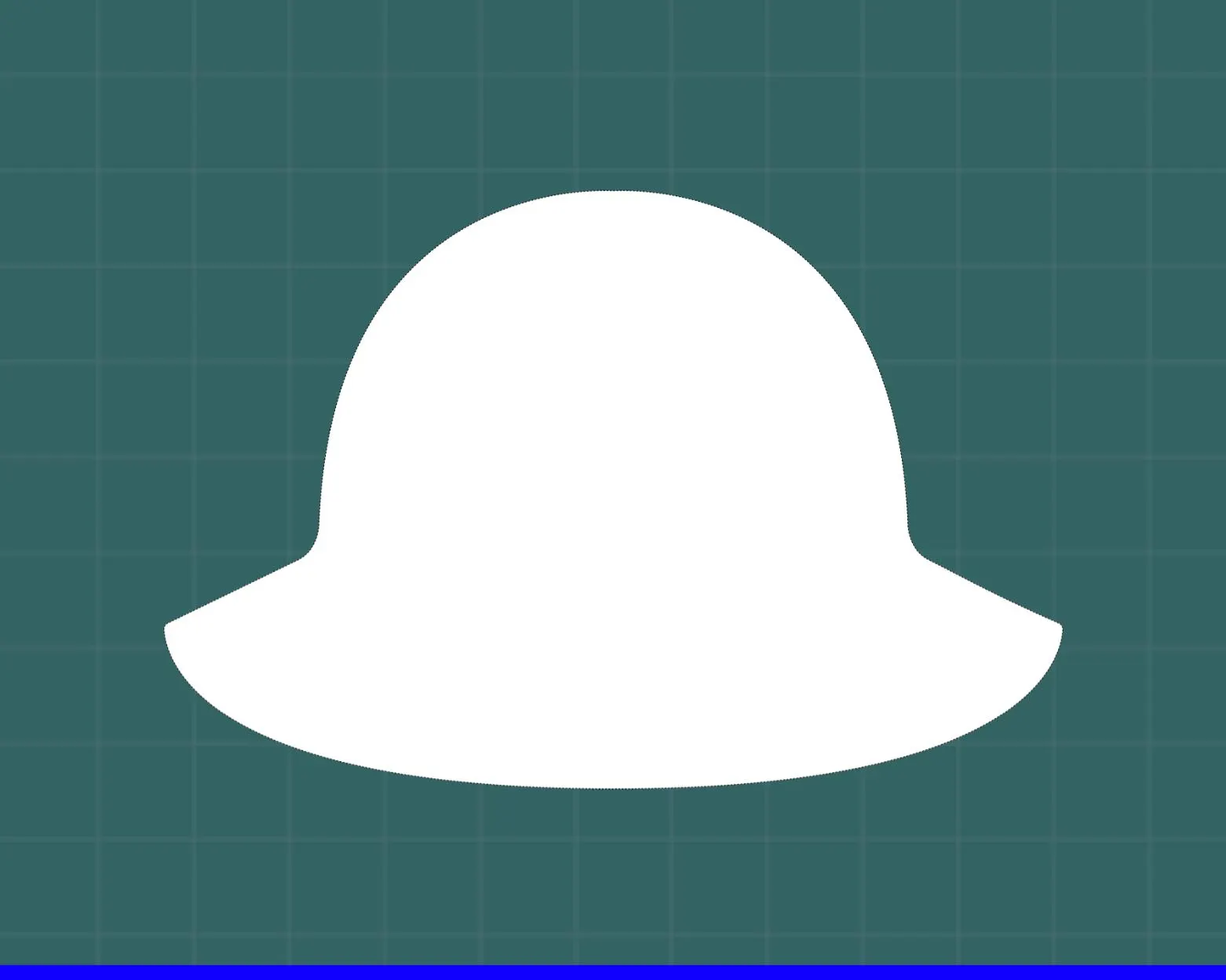 Digital Wet Felting Hat Resist Template | all Sizes | Large Format Printing Cut Out Pattern | Learn How to Felt | Wool Fedora | Brim Hat