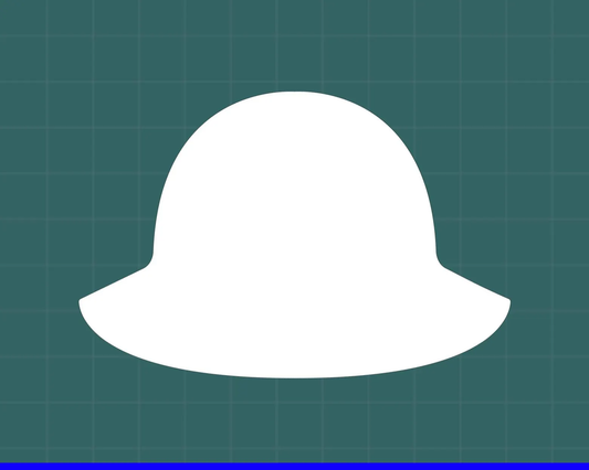 Digital Wet Felting Hat Resist Template | all Sizes | Large Format Printing Cut Out Pattern | Learn How to Felt | Wool Fedora | Brim Hat