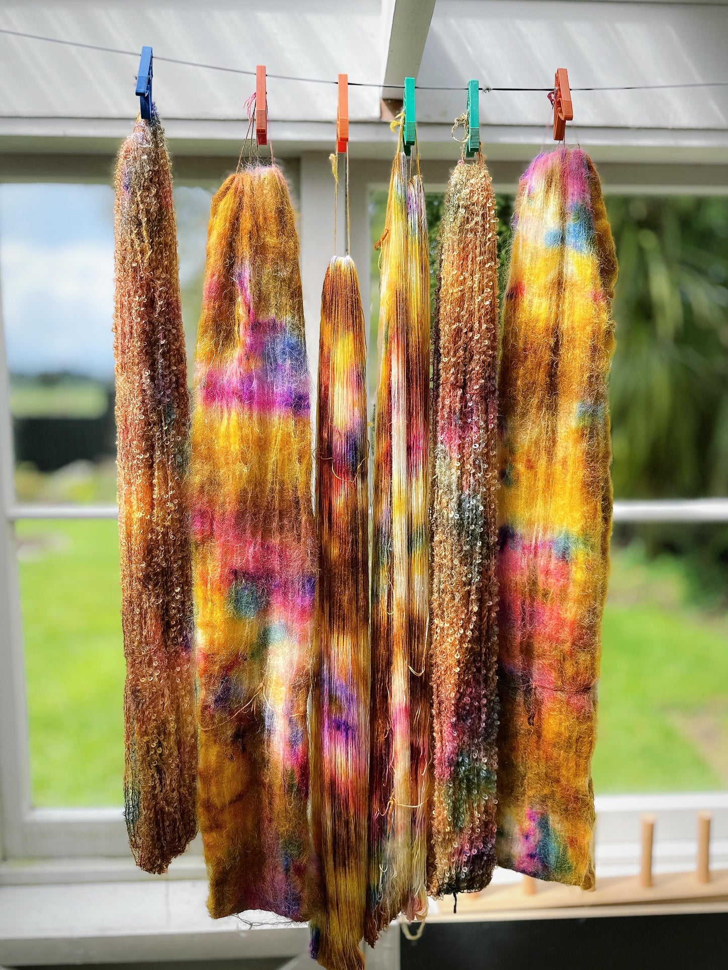 Dharma Dye 'Golden Ticket' Colourway by Muffs Merino