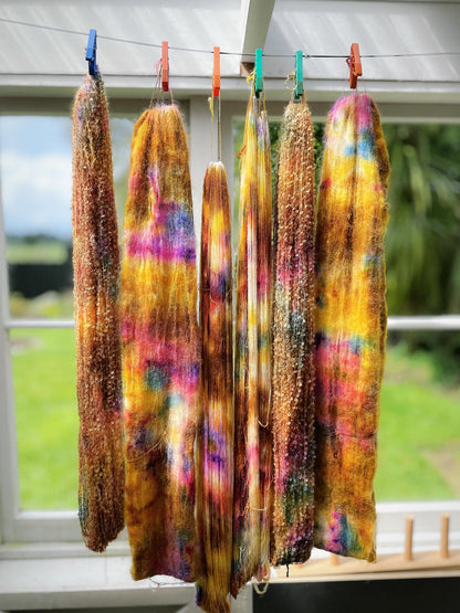Dharma Dye 'Golden Ticket' Colourway by Muffs Merino