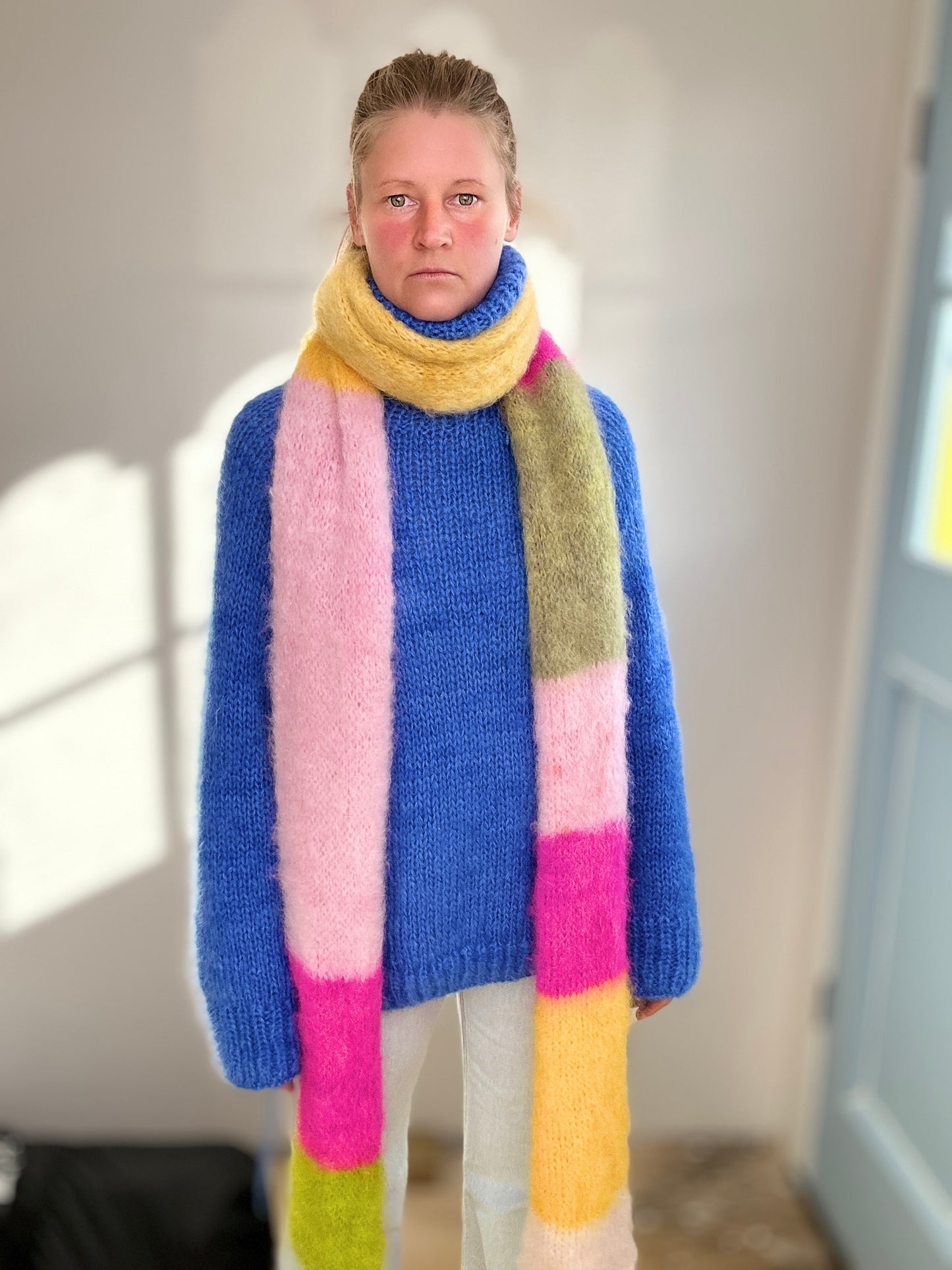 Mohair Scarf Knitting Pattern Modular Guidebook