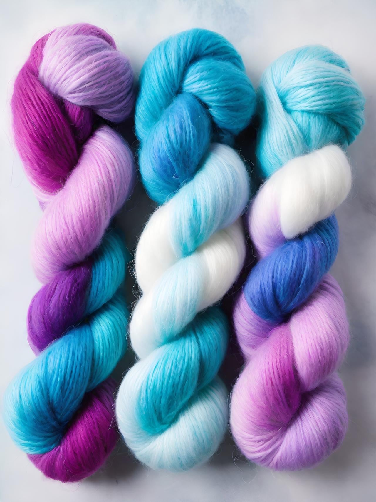 'Frost Giants, Icy Realms' Colourway by Muffs Merino