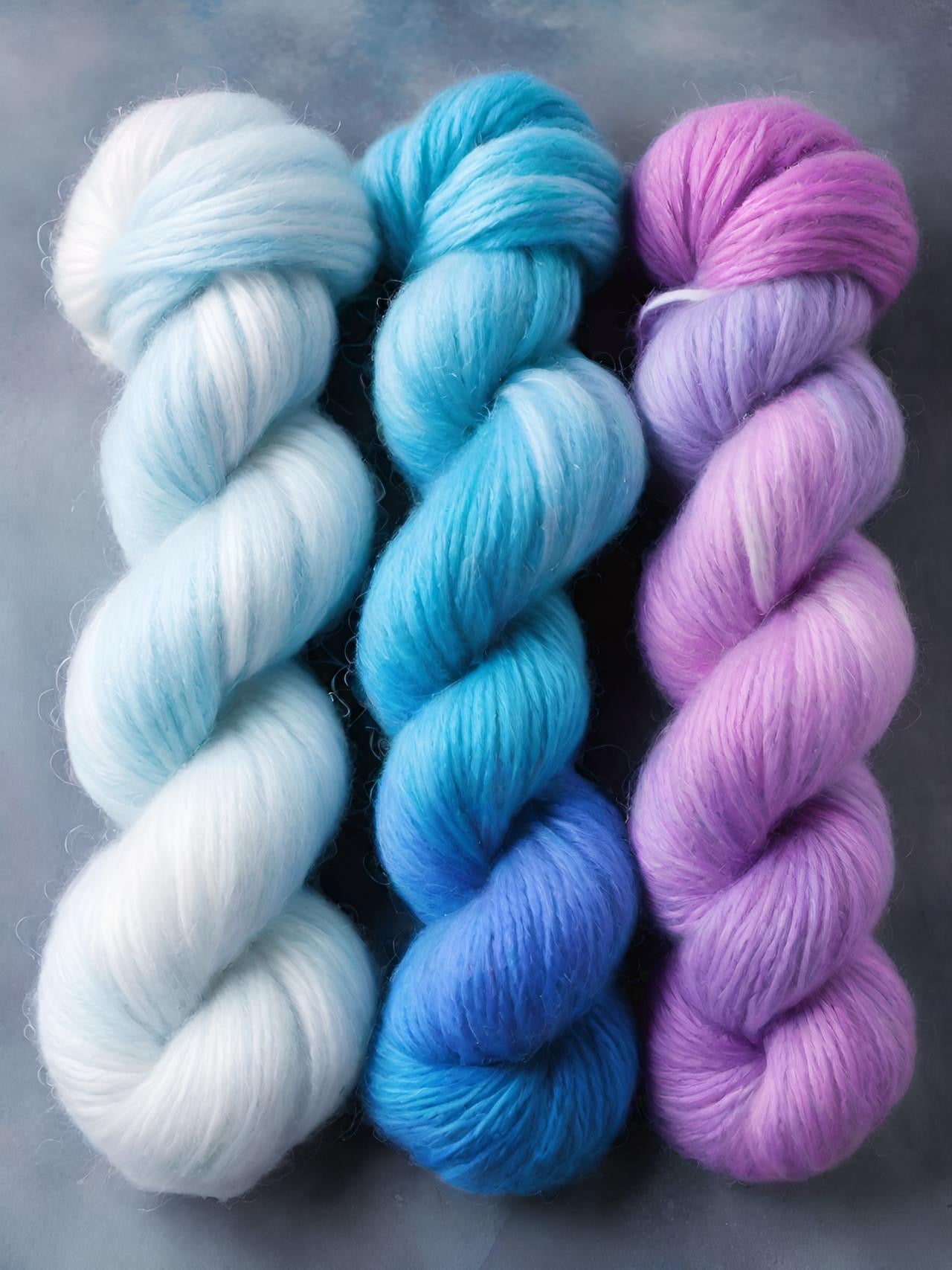 'Frost Giants, Icy Realms' Colourway by Muffs Merino