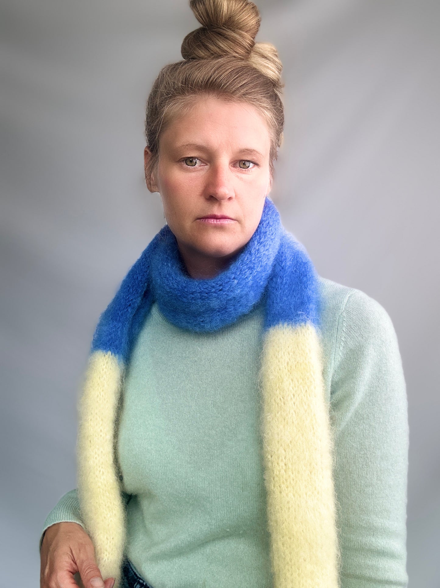Mohair Scarf Knitting Pattern Modular Guidebook