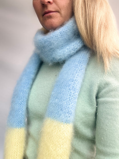 Mohair Scarf Knitting Pattern Modular Guidebook