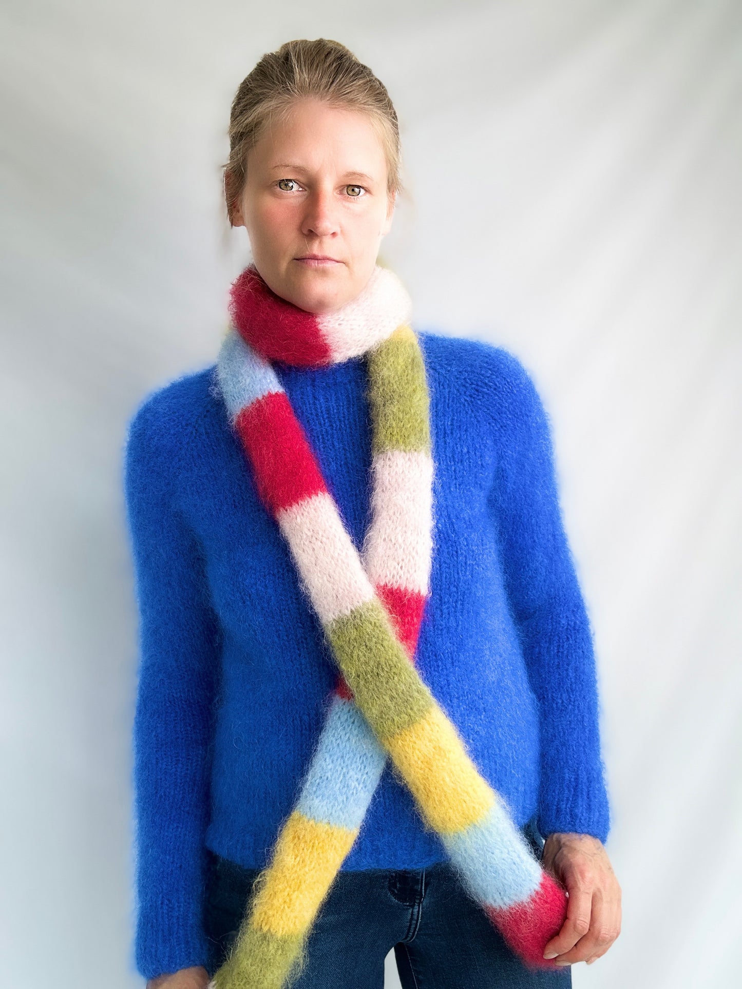 Mohair Scarf Knitting Pattern Modular Guidebook