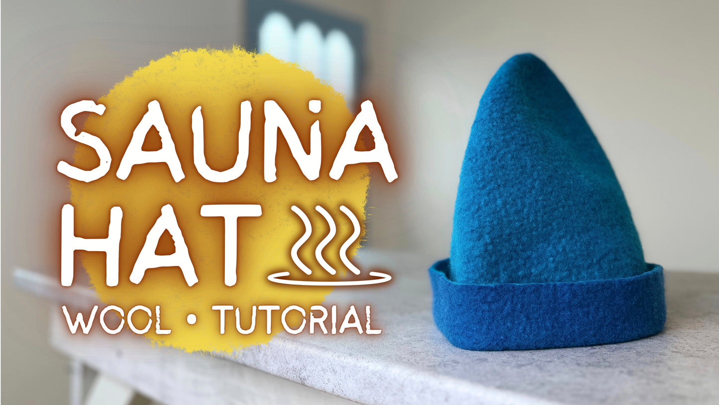 Sauna Hat Wet Felting Template