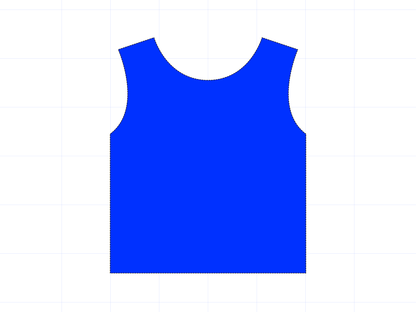 Cropped Vest Wet Felting Template