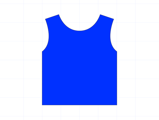 Cropped Vest Wet Felting Template