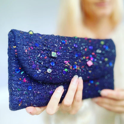 Digital Wet Felting Clutch Resist Template | Large Format Printable Cut Out Pattern | Learn How to Wet Felt a Clutch for Beginners