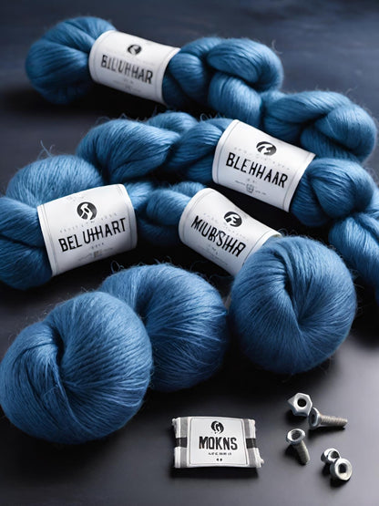 Blued Steel Dye Recipe 8 Shade | Dharma Acid Dye| Digital Colour Palette | 1% Solution & Instructions | Learn to Dye Yarn Wool Silk Nylon