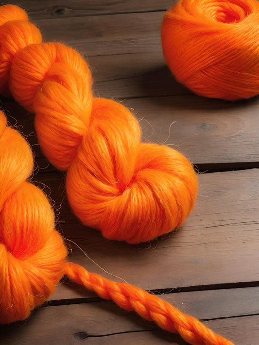 Fluorescent Safety Orange Recipe 8 Shades | Dharma Acid Dye | Digital Colour Palette | 1% Solution & Instructions | Learn to Dye Yarn Wool