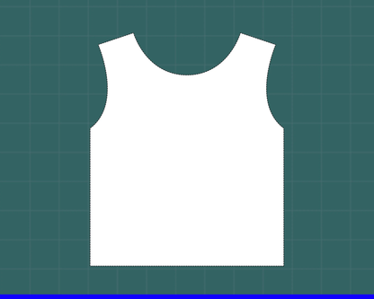 Wet Felting Vest Crop Top Resist Template | Woman XS to XL | Large Format Printing Cut Out Pattern | Watch on YouTube | Clothing | Tank Top