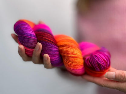 Neon Harvest Yarn Dyeing Colourway Recipe - Dharma Acid Dyes - For Beginners - Wool - Nylon - Mohair - Silk
