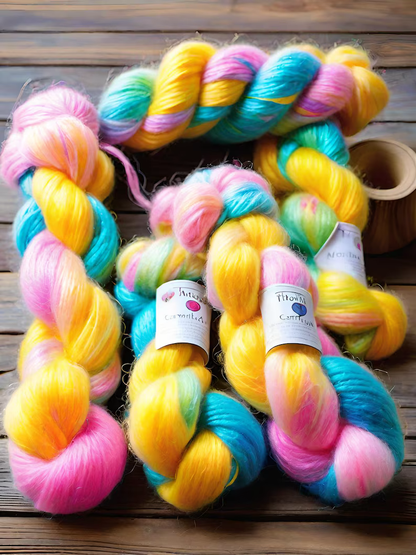 Confetticorn Yarn Dyeing Colourway Recipe - Dharma Acid Dyes - For Beginners - Wool - Nylon - Mohair - Silk