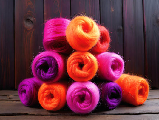 Neon Harvest Colourway by Muffs Merino