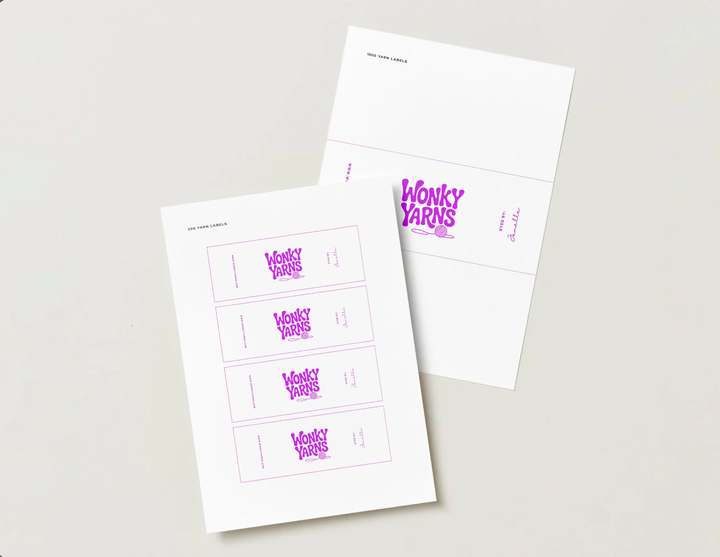 Wonky Yarns Label Drop - Limited Edition Drop Branding Labels