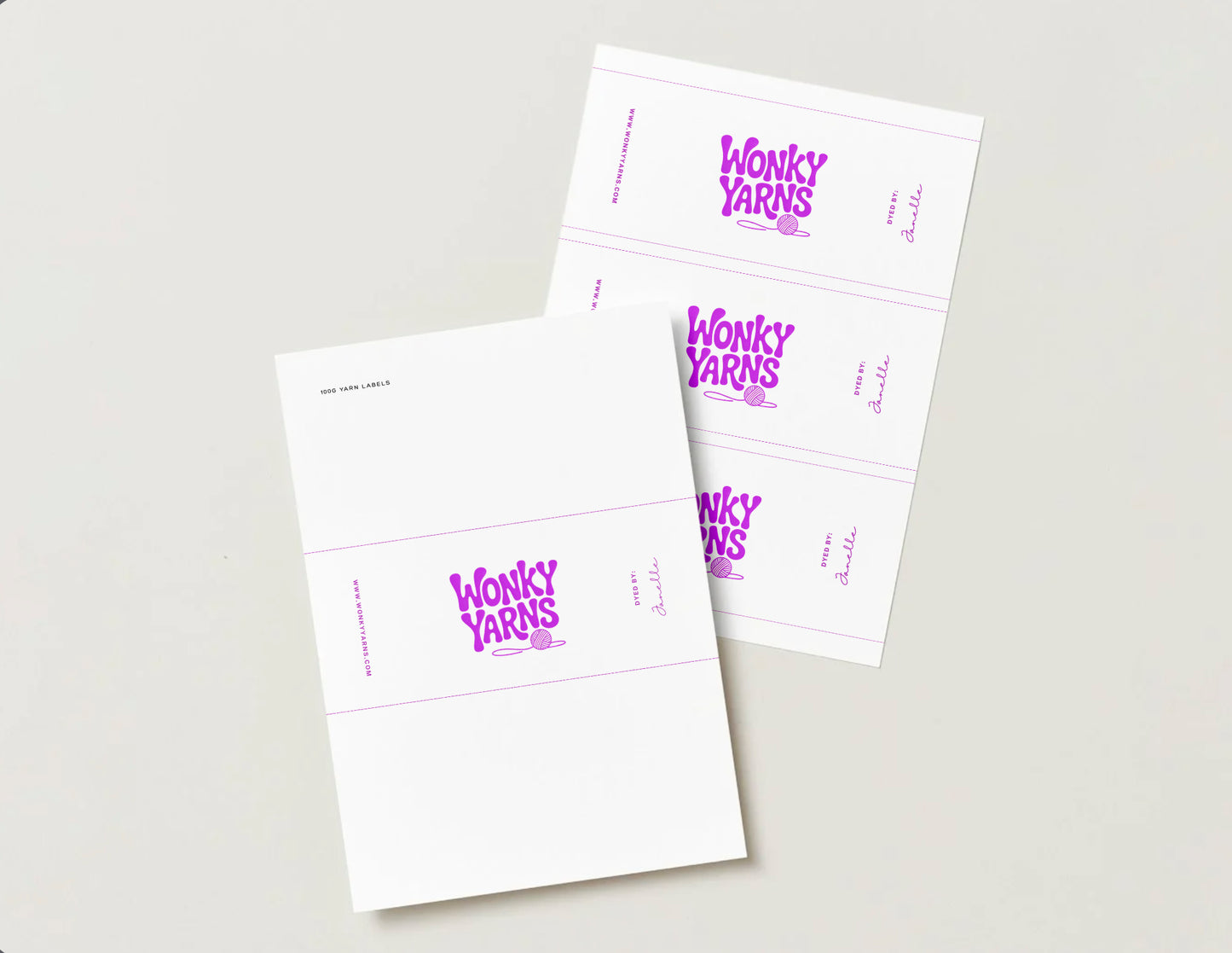 Wonky Yarns Label Drop - Limited Edition Drop Branding Labels
